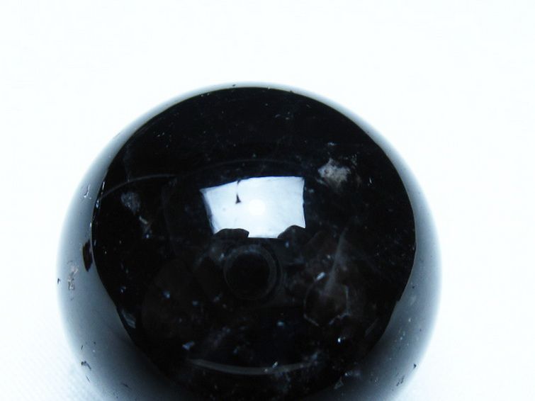 モリオン 純天然 黒水晶 丸玉 34mm [t220-10032] 2枚目