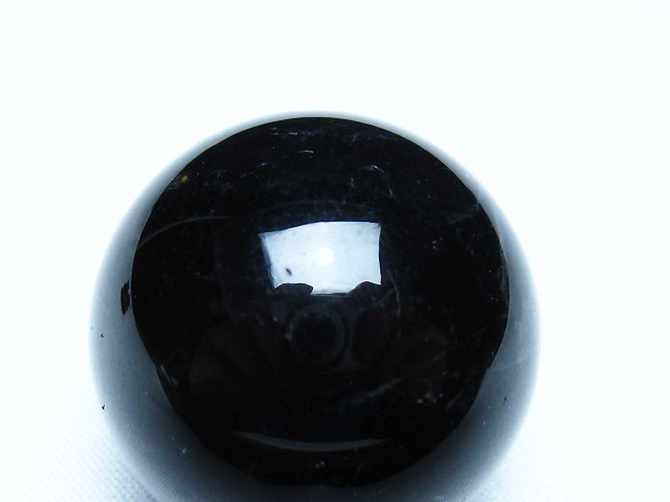 モリオン 純天然 黒水晶 丸玉 34mm [t220-10034] 2枚目