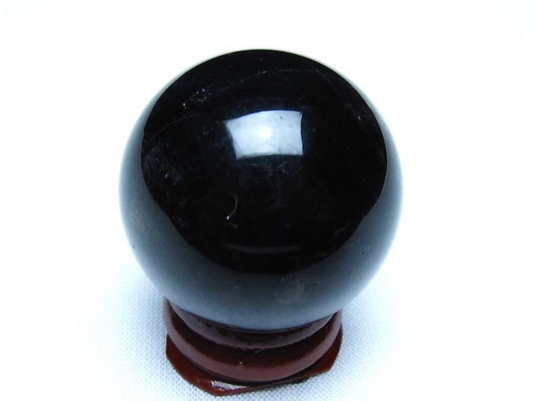 モリオン 純天然 黒水晶 丸玉 34mm [t220-10036] 3枚目