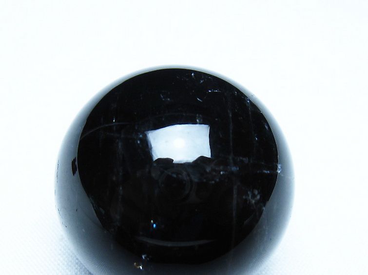 モリオン 純天然 黒水晶 丸玉 34mm [t220-10037] 2枚目