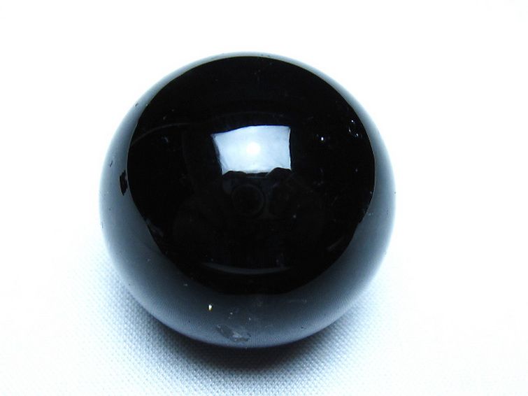 モリオン 純天然 黒水晶 丸玉 34mm [t220-10038] 1枚目