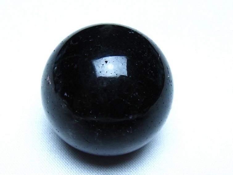 モリオン 純天然 黒水晶 丸玉 34mm [t220-10096] 1枚目