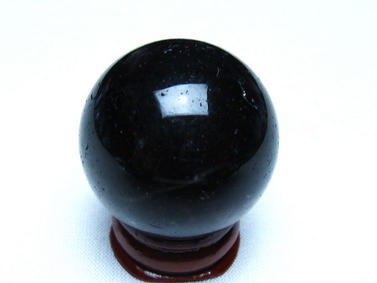 モリオン 純天然 黒水晶 丸玉 34mm [t220-10096] 3枚目