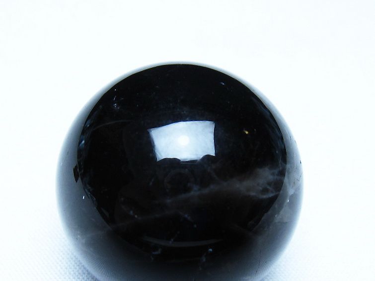 モリオン 純天然 黒水晶 丸玉 34mm [t220-10101] 2枚目