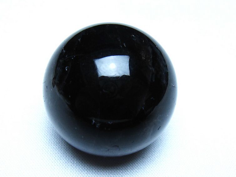 モリオン 純天然 黒水晶 丸玉 34mm [t220-10103] 1枚目