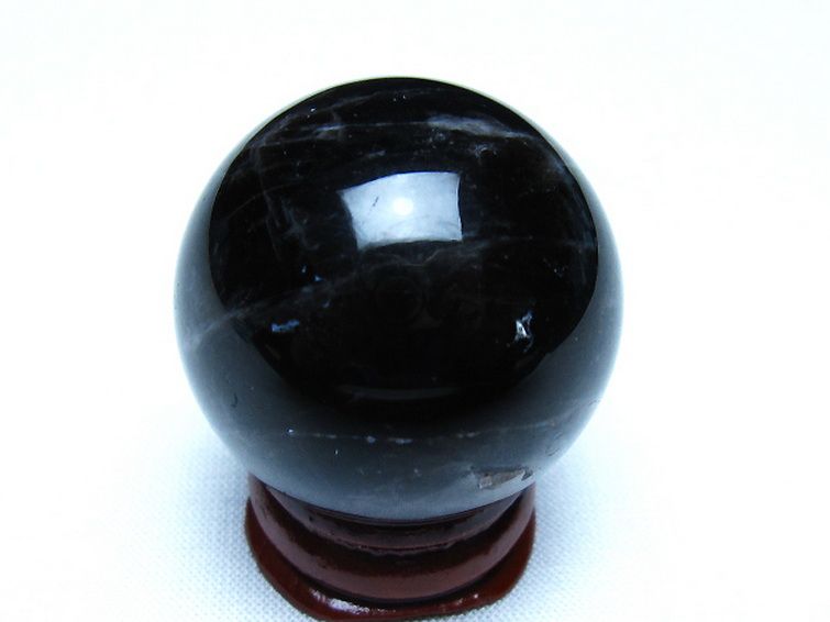 モリオン 純天然 黒水晶 丸玉 34mm [t220-10106] 3枚目