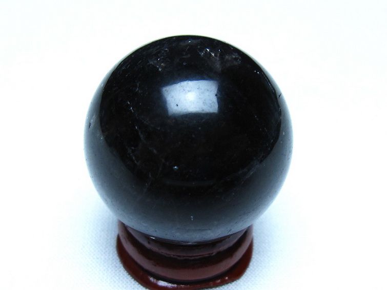 モリオン 純天然 黒水晶 丸玉 34mm [t220-10107] 3枚目