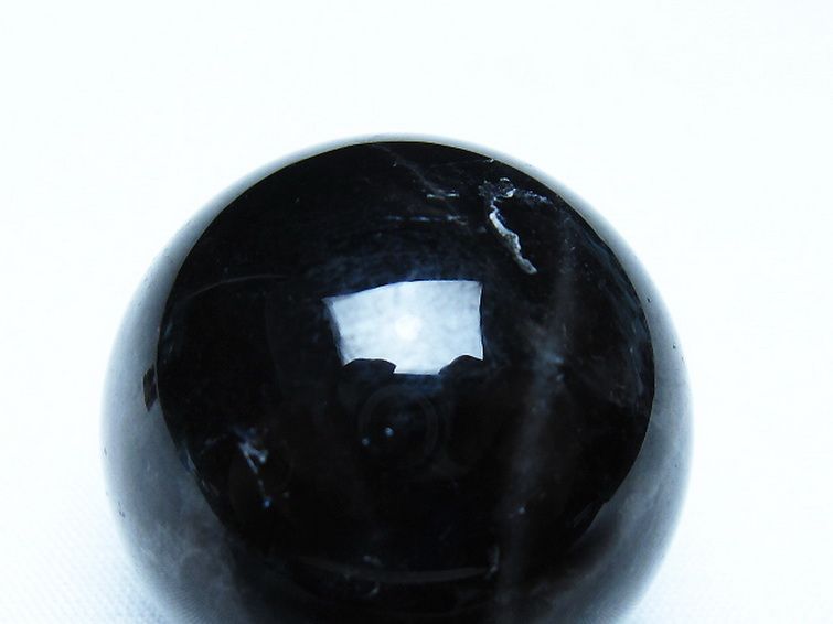 モリオン 純天然 黒水晶 丸玉 34mm [t220-10109] 2枚目