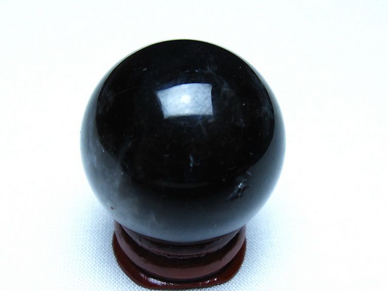 モリオン 純天然 黒水晶 丸玉 34mm [t220-10112] 3枚目