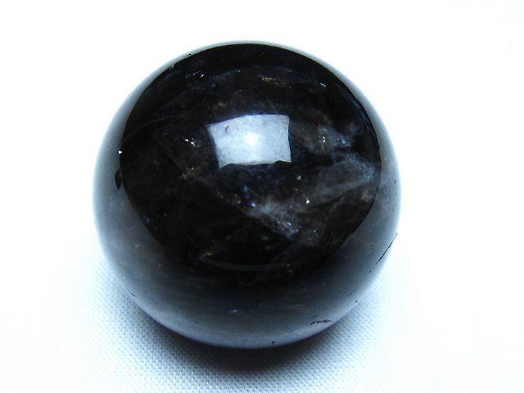 モリオン 純天然 黒水晶 丸玉 35mm [t220-10118] 1枚目