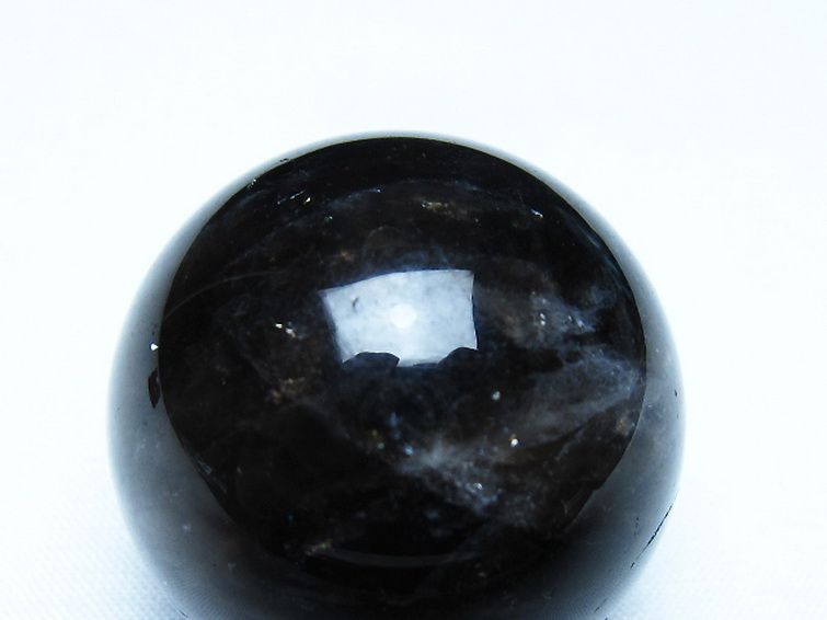 モリオン 純天然 黒水晶 丸玉 35mm [t220-10118] 2枚目