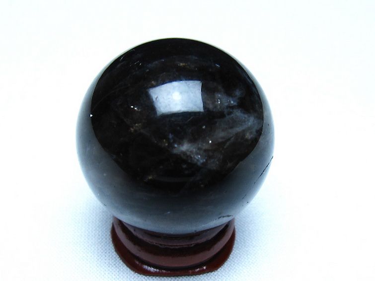 モリオン 純天然 黒水晶 丸玉 35mm [t220-10118] 3枚目