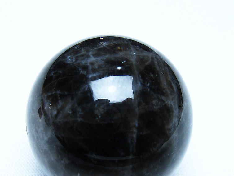 モリオン 純天然 黒水晶 丸玉 35mm [t220-10120] 2枚目