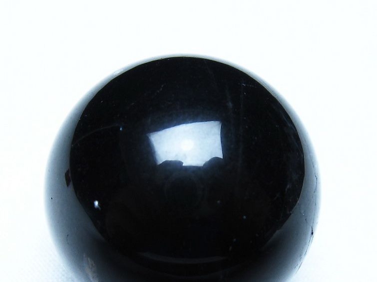 モリオン 純天然 黒水晶 丸玉 35mm [t220-10123] 2枚目