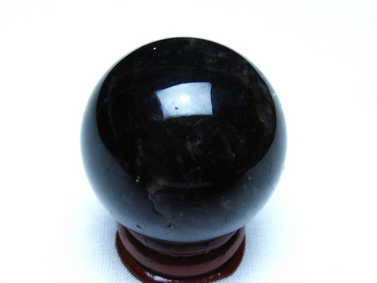 モリオン 純天然 黒水晶 丸玉 35mm [t220-10125] 3枚目
