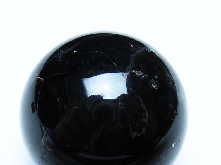 モリオン 純天然 黒水晶 丸玉 35mm [t220-10126] 2枚目