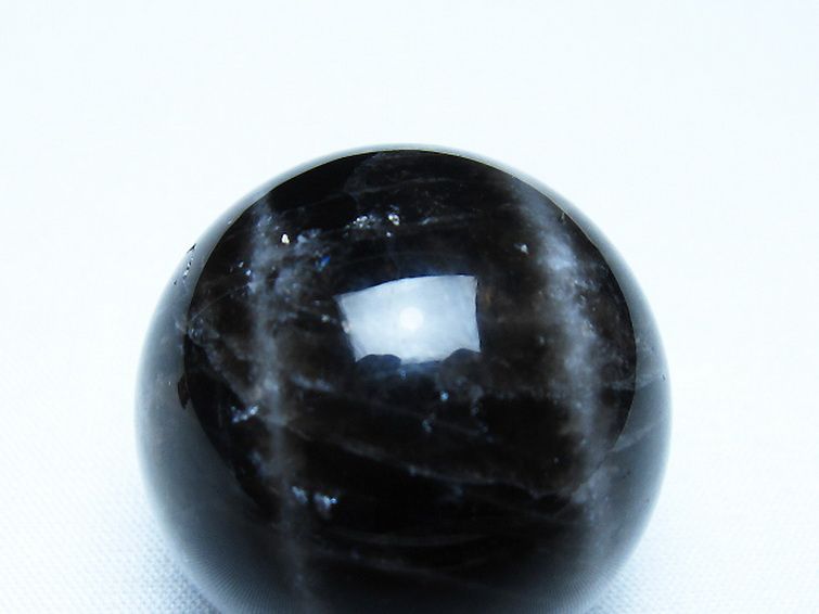 モリオン 純天然 黒水晶 丸玉 35mm [t220-10129] 2枚目
