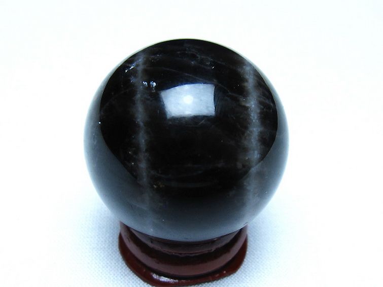 モリオン 純天然 黒水晶 丸玉 35mm [t220-10129] 3枚目