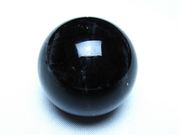 モリオン 純天然 黒水晶 丸玉 35mm [t220-10130] 1枚目