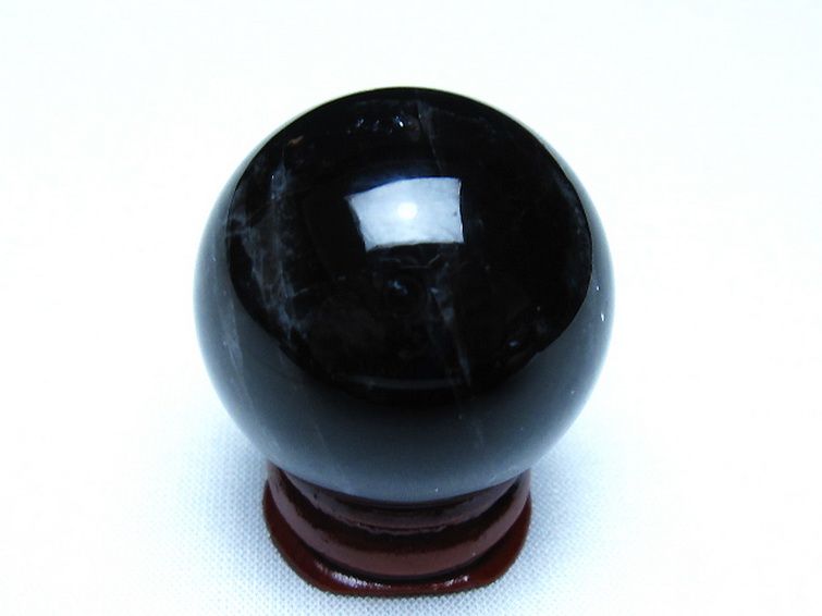 モリオン 純天然 黒水晶 丸玉 35mm [t220-10130] 3枚目