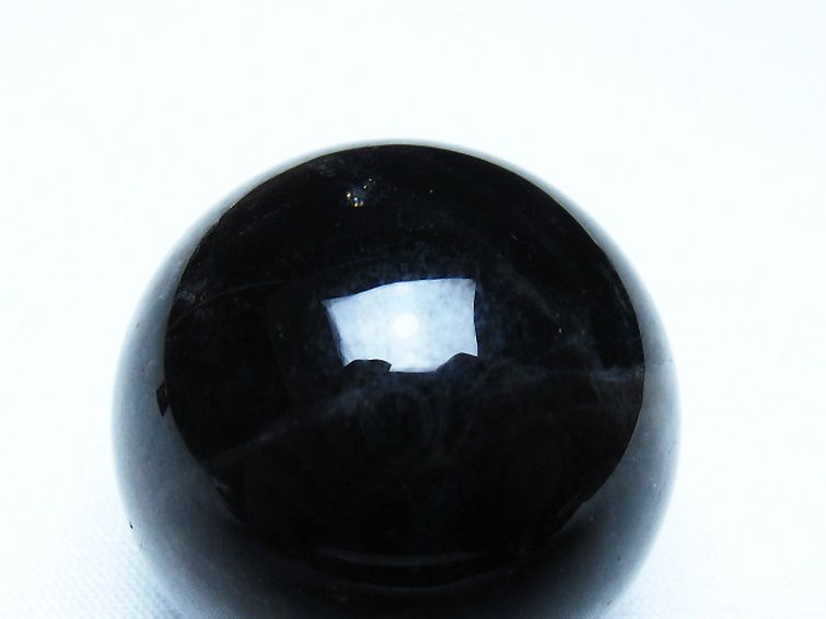 モリオン 純天然 黒水晶 丸玉 35mm [t220-10133] 2枚目