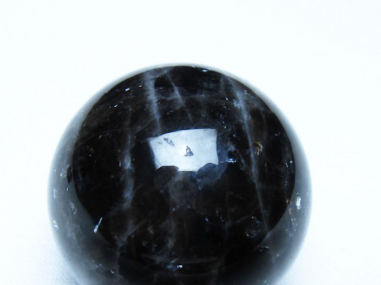 モリオン 純天然 黒水晶 丸玉 35mm [t220-10134] 2枚目