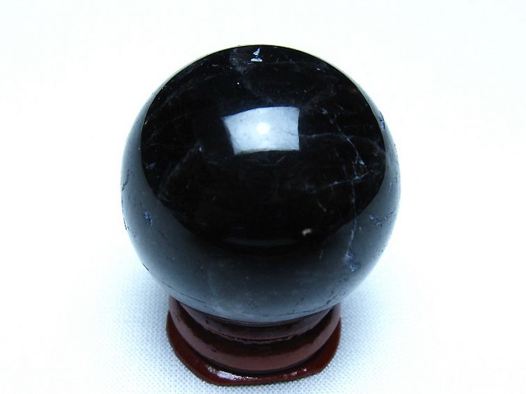 モリオン 純天然 黒水晶 丸玉 35mm [t220-10138] 3枚目