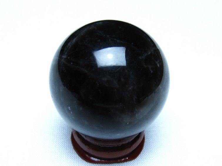 モリオン 純天然 黒水晶 丸玉 36mm [t220-10141] 3枚目