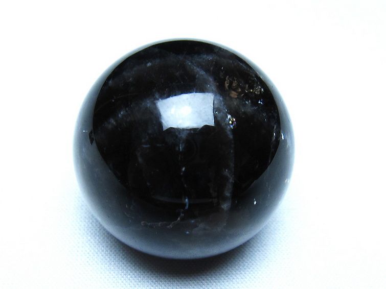 モリオン 純天然 黒水晶 丸玉 36mm [t220-10142] 1枚目