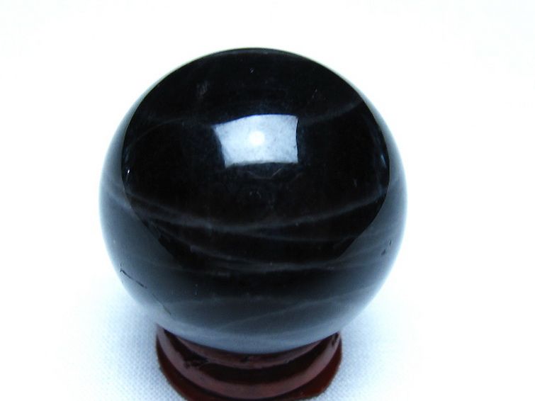モリオン 純天然 黒水晶 丸玉 36mm [t220-10164] 3枚目