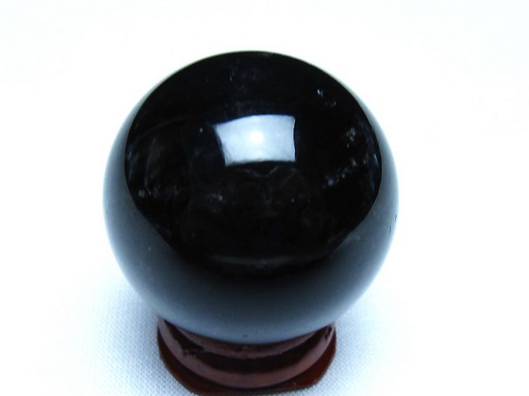 モリオン 純天然 黒水晶 丸玉 36mm [t220-10166] 3枚目