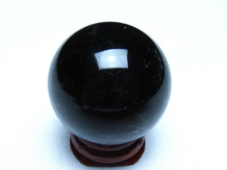 モリオン 純天然 黒水晶 丸玉 36mm [t220-10169] 3枚目