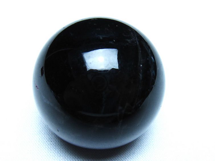 モリオン 純天然 黒水晶 丸玉 36mm [t220-10170] 1枚目