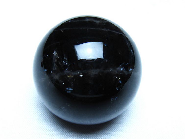 モリオン 純天然 黒水晶 丸玉 36mm [t220-10173] 1枚目