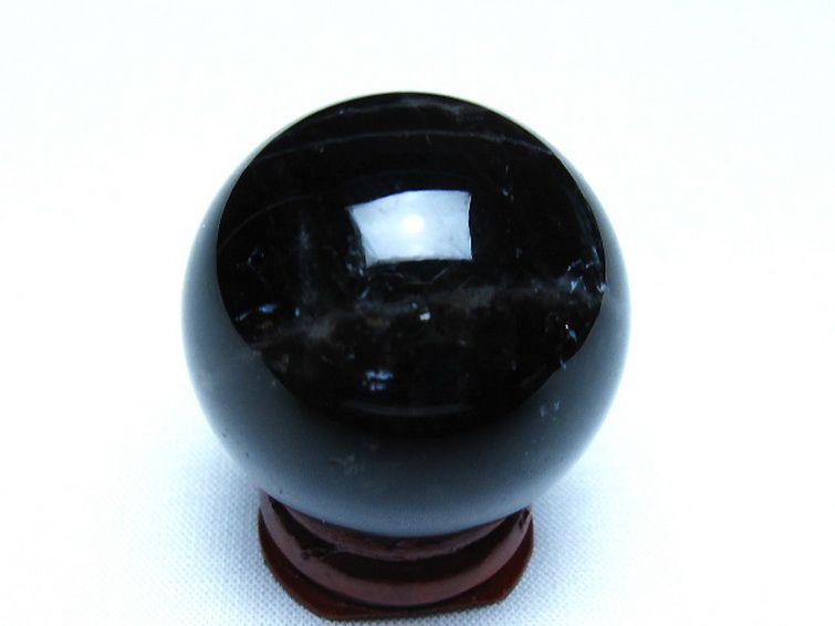 モリオン 純天然 黒水晶 丸玉 36mm [t220-10173] 3枚目