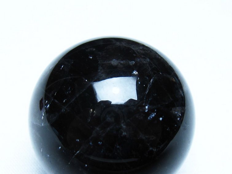 モリオン 純天然 黒水晶 丸玉 36mm [t220-10176] 2枚目
