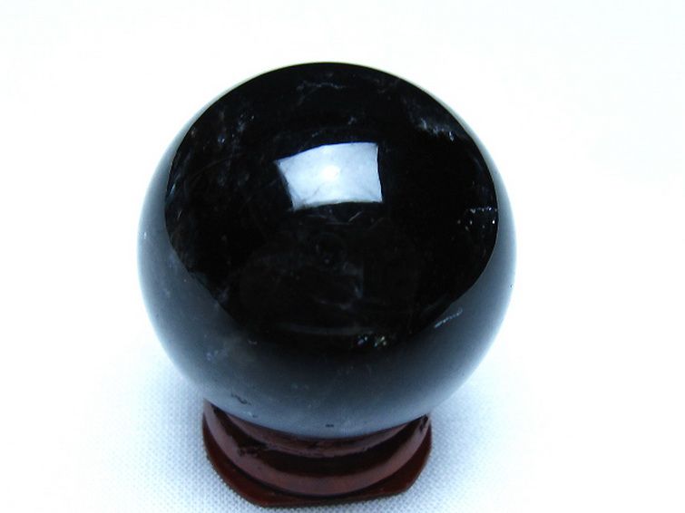 モリオン 純天然 黒水晶 丸玉 36mm [t220-10177] 3枚目