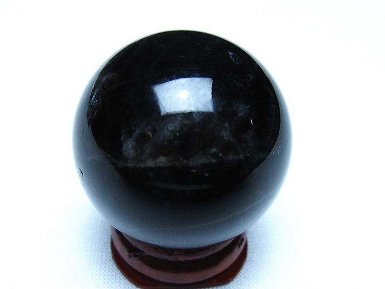 モリオン 純天然 黒水晶 丸玉 35mm [t220-10180] 3枚目