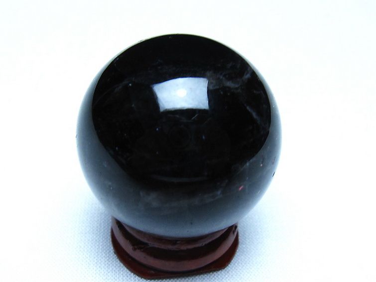 モリオン 純天然 黒水晶 丸玉 35mm [t220-10184] 3枚目