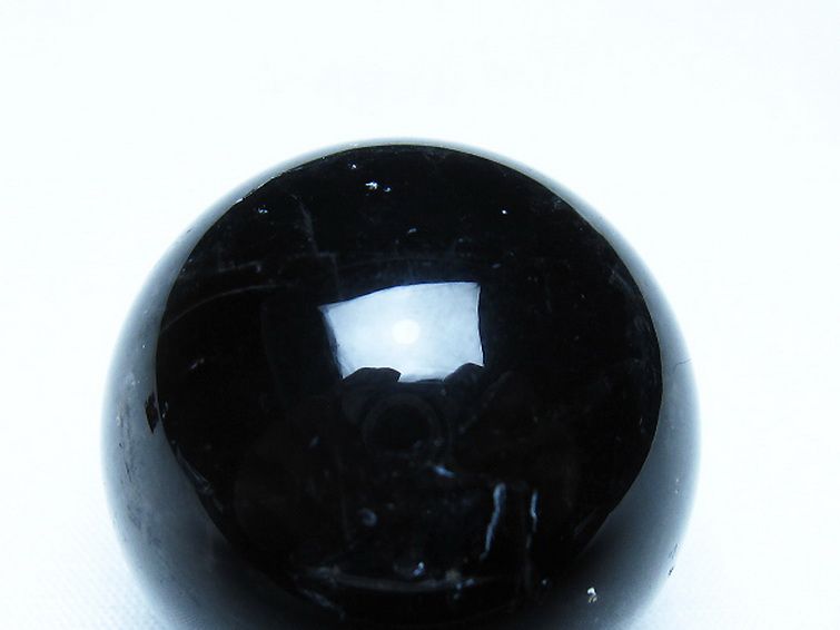 モリオン 純天然 黒水晶 丸玉 35mm [t220-10186] 2枚目