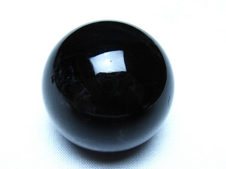 モリオン 純天然 黒水晶 丸玉 35mm [t220-10195] 1枚目