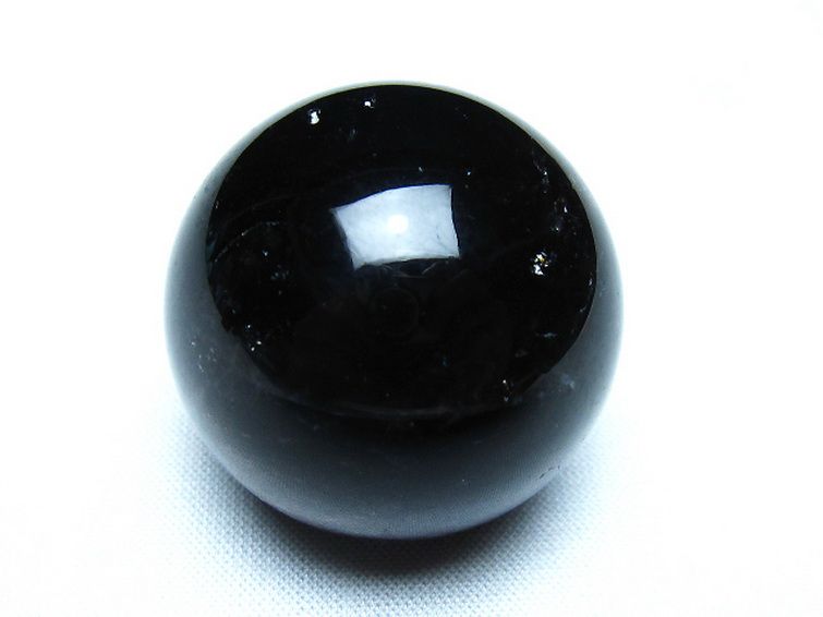 モリオン 純天然 黒水晶 丸玉 34mm [t220-10200] 1枚目