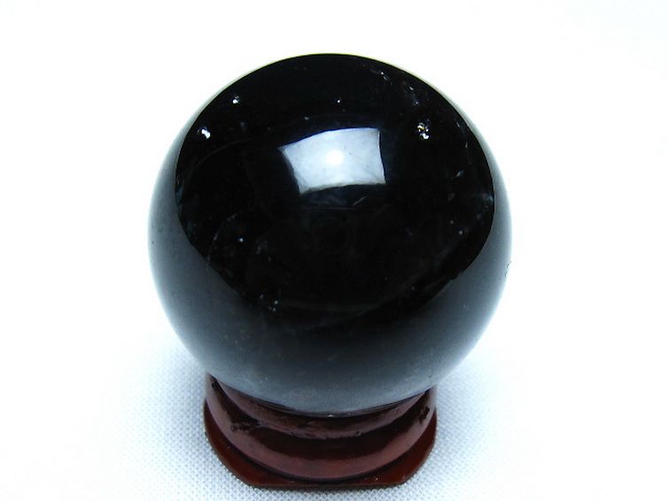 モリオン 純天然 黒水晶 丸玉 34mm [t220-10200] 3枚目