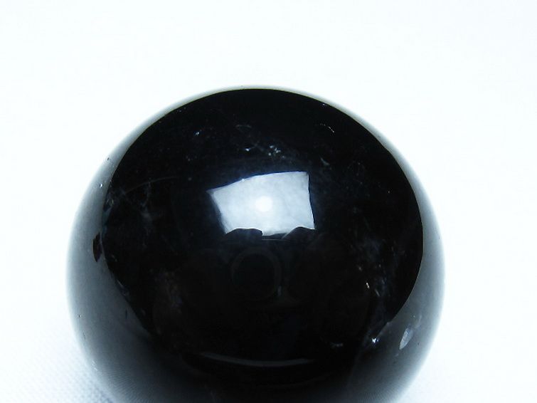 モリオン 純天然 黒水晶 丸玉 34mm [t220-10202] 2枚目