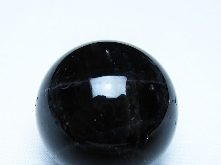 モリオン 純天然 黒水晶 丸玉 34mm [t220-10206] 2枚目