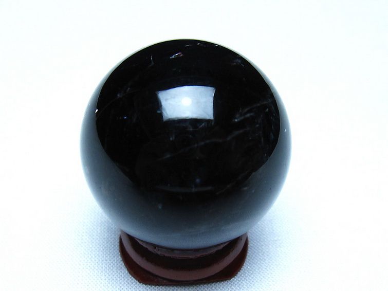 モリオン 純天然 黒水晶 丸玉 36mm [t220-10250] 3枚目
