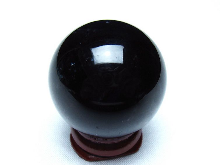 モリオン 純天然 黒水晶 丸玉 36mm [t220-10256] 3枚目