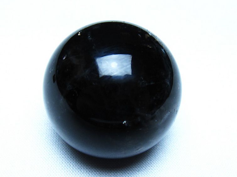 モリオン 純天然 黒水晶 丸玉 35mm [t220-10342] 1枚目