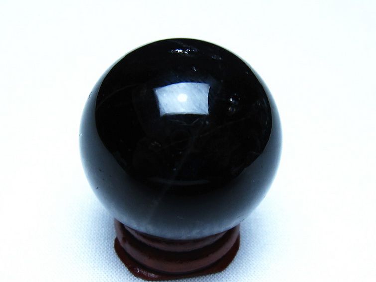 モリオン 純天然 黒水晶 丸玉 35mm [t220-10359] 3枚目