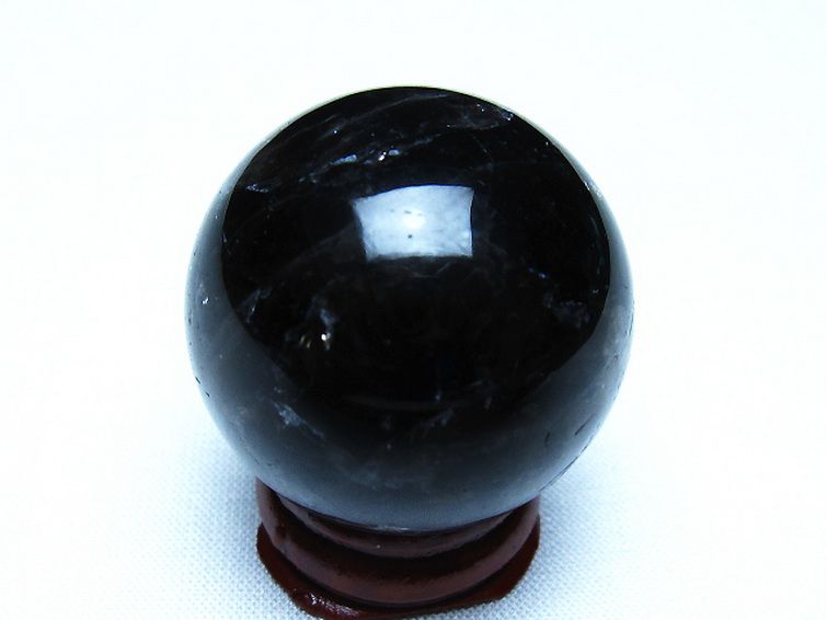 モリオン 純天然 黒水晶 丸玉 34mm [t220-10361] 3枚目